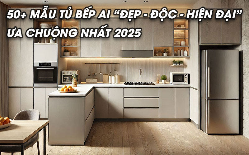 50+ Mẫu Tủ Bếp AI “Đẹp - Độc - Hiện Đại” Ưa Chuộng Nhất 2025