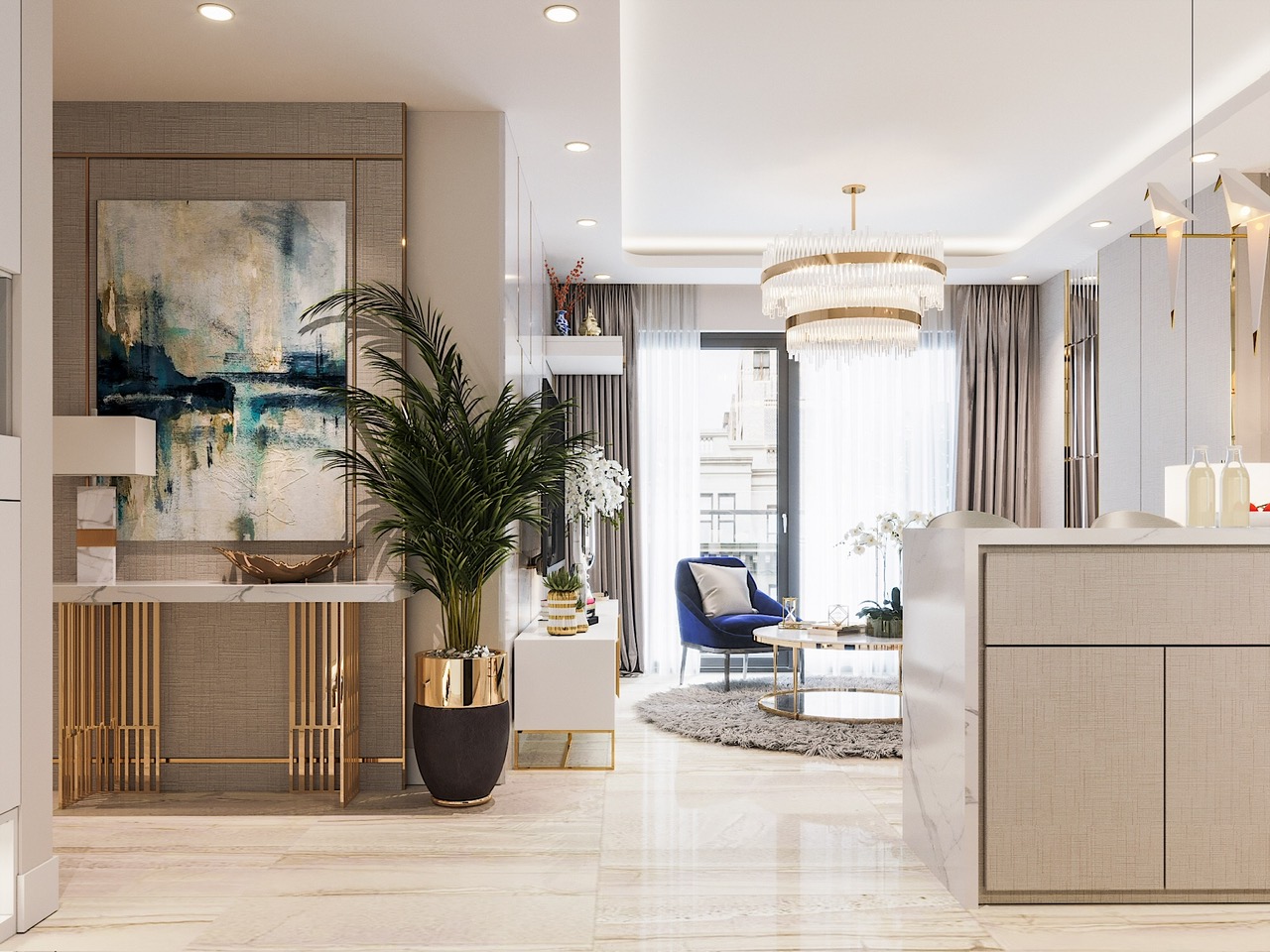 Dự án thiết kế và thi công nội thất nhà phố hiện đại ở quận 7