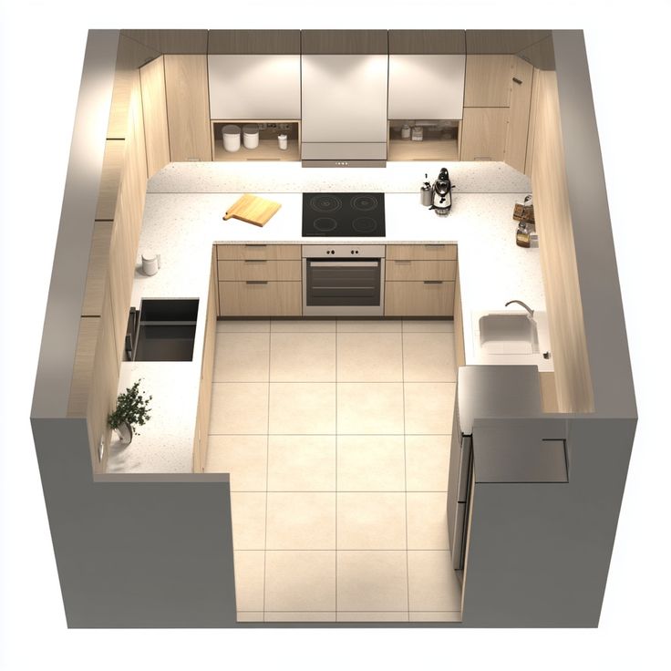 thi công tủ bếp kính