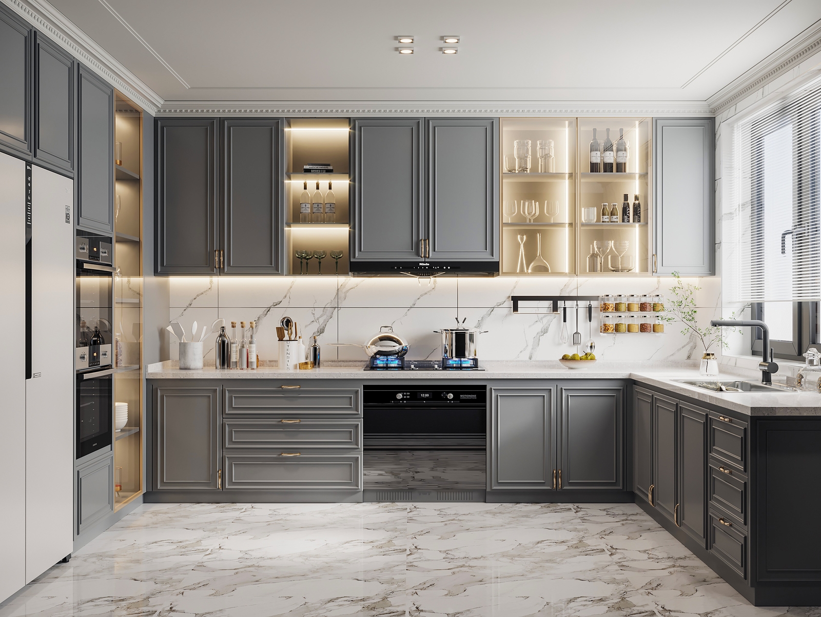 thi công cánh tủ tân cổ điển