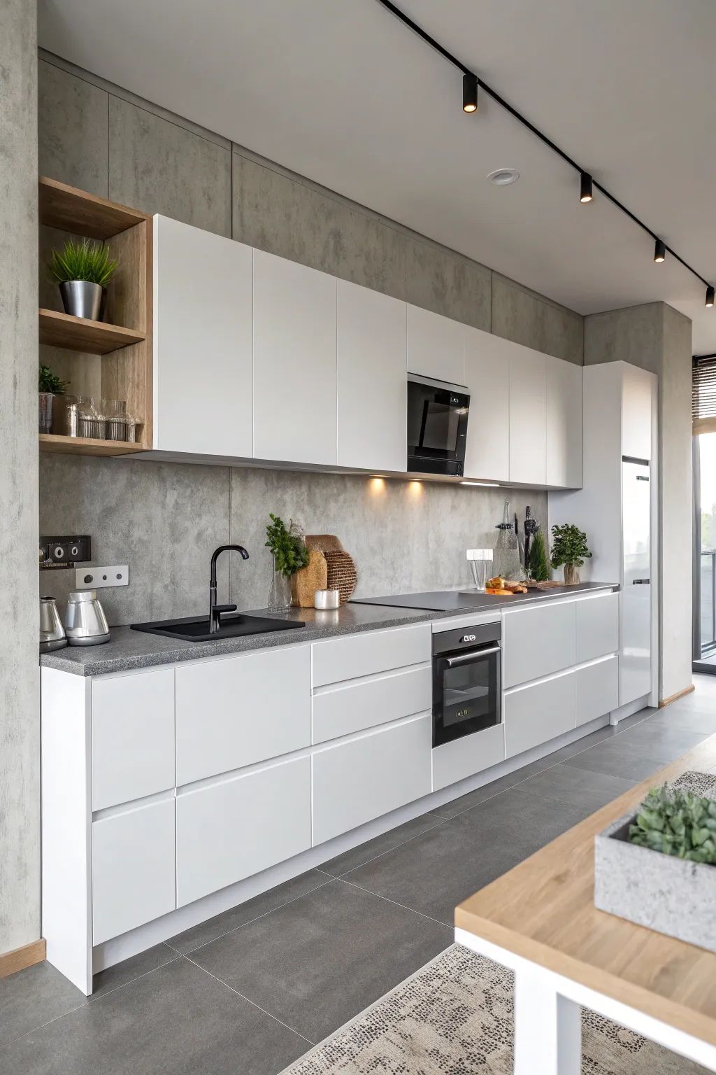 mẫu bếp khung inox