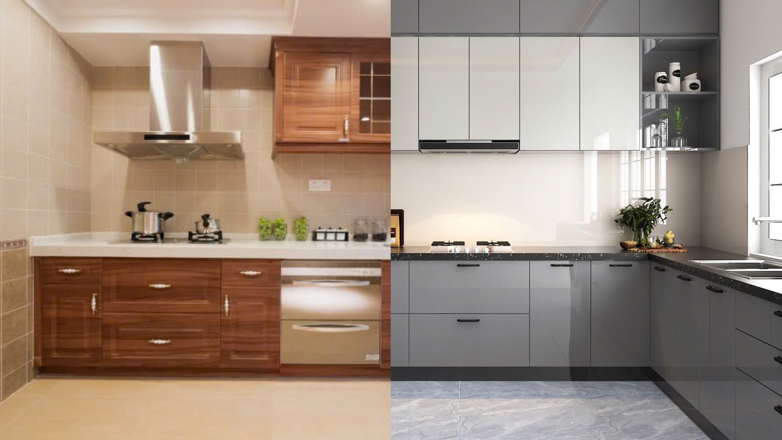 SO SÁNH BẾP INOX CÁNH KÍNH VÀ GỖ - NÊN CHỌN LOẠI NÀO?