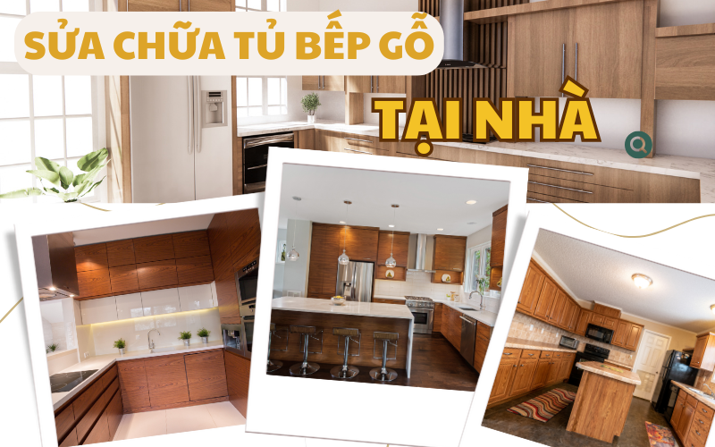 Dịch vụ sửa chữa tủ bếp gỗ tại nhà khu vực TPHCM Hóc Môn