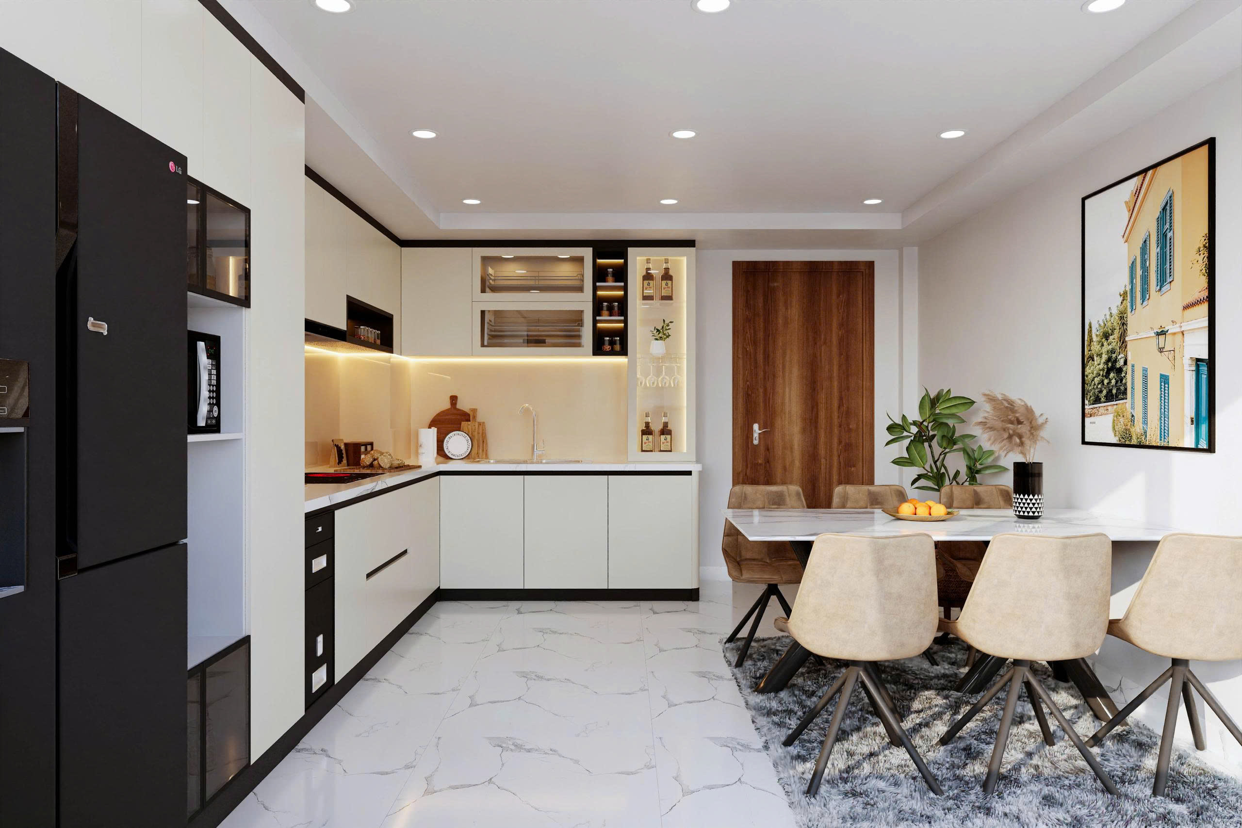 tủ bếp acrylic nhà Anh Dũng