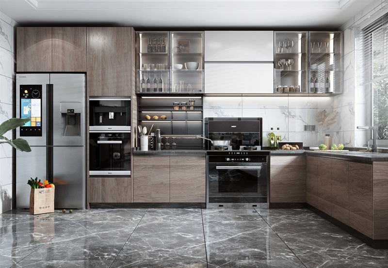 tủ bếp nhựa đóng sẵn