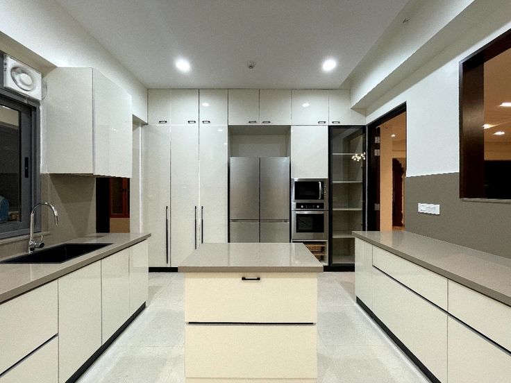 Tủ bếp gỗ nhựa cánh acrylic 