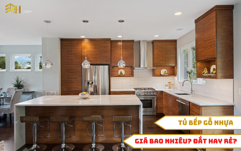 Tủ bếp gỗ nhựa giá bao nhiêu 1 mét? Tủ cao cấp có giá bao nhiêu?