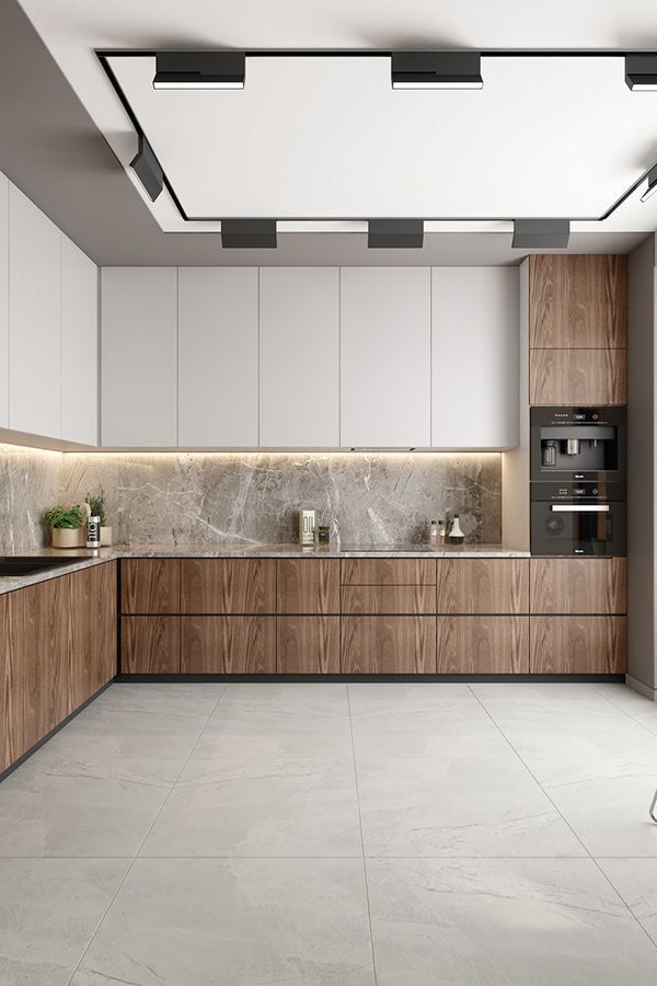 tủ bếp mdf vân gỗ