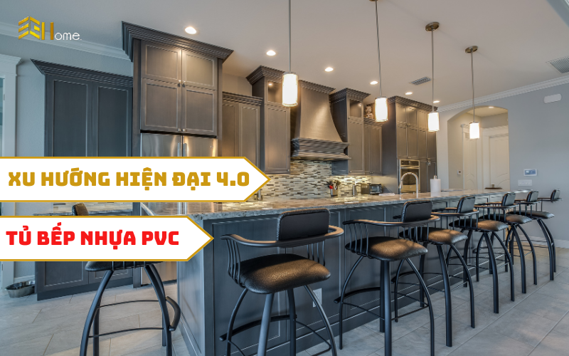 Tủ bếp nhựa PVC - Sản phẩm dẫn đầu xu hướng thời đại 4.0 hiện nay