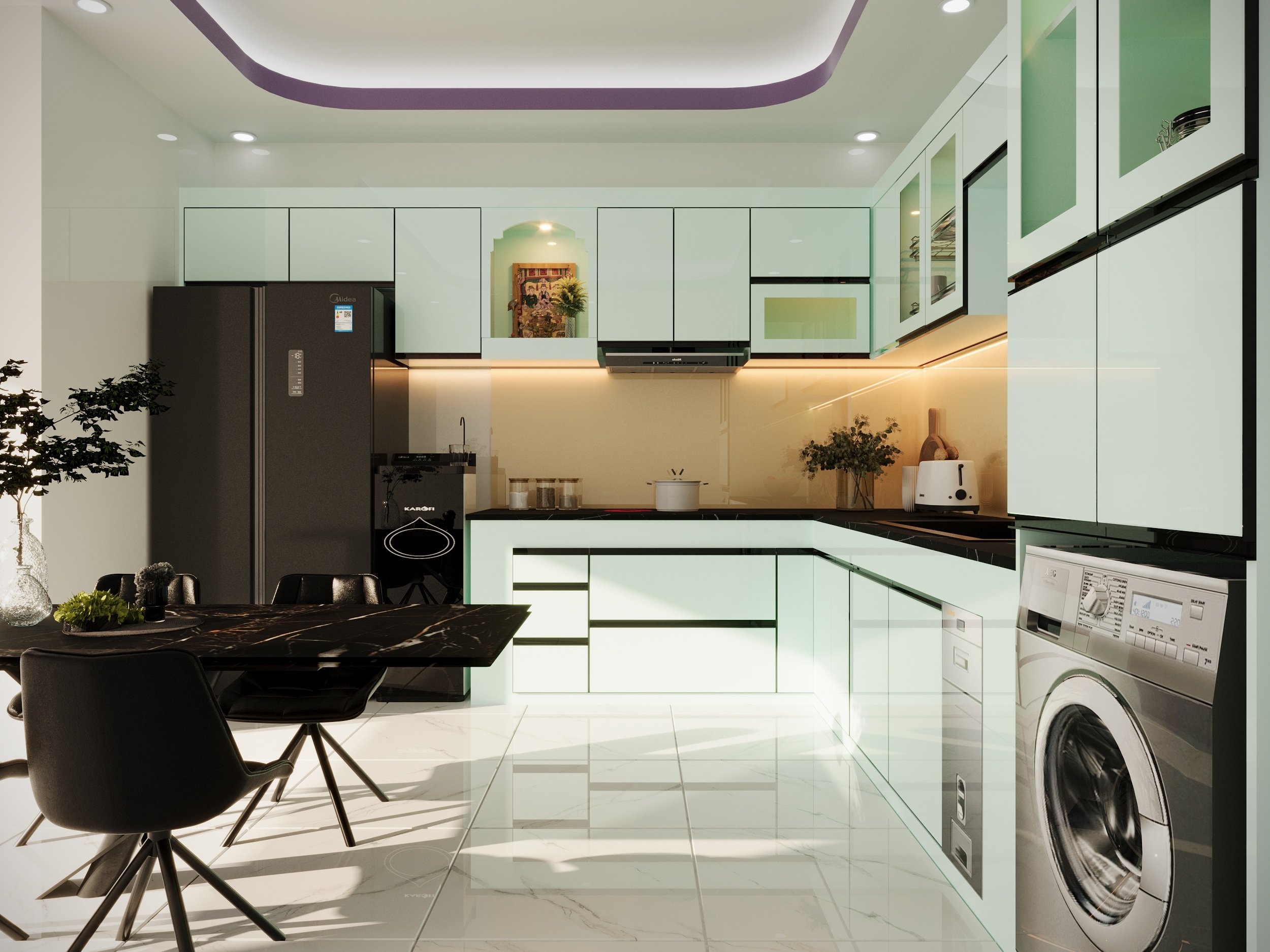 tủ bếp nhựa pvc