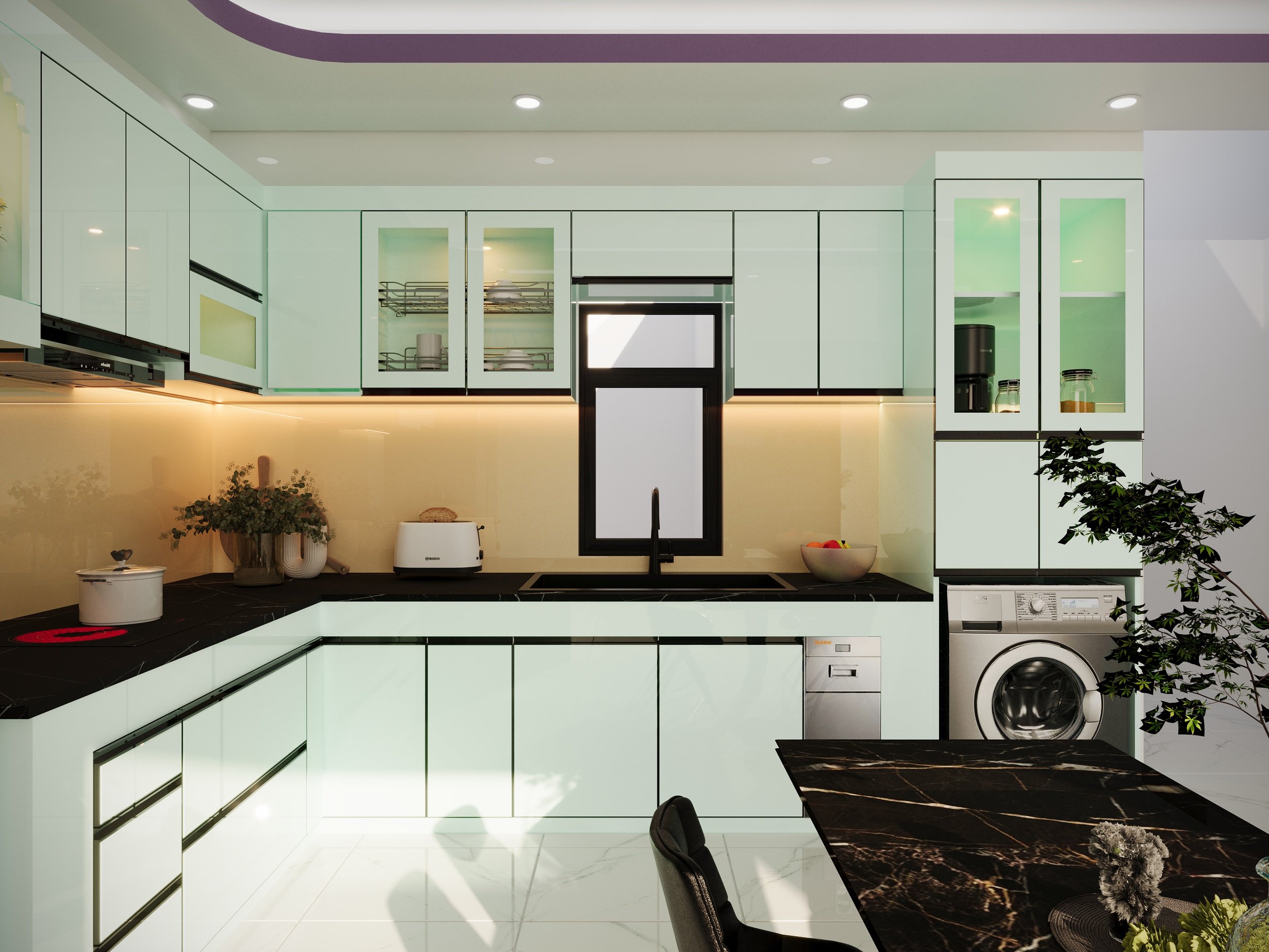 tủ bếp nhựa pvc