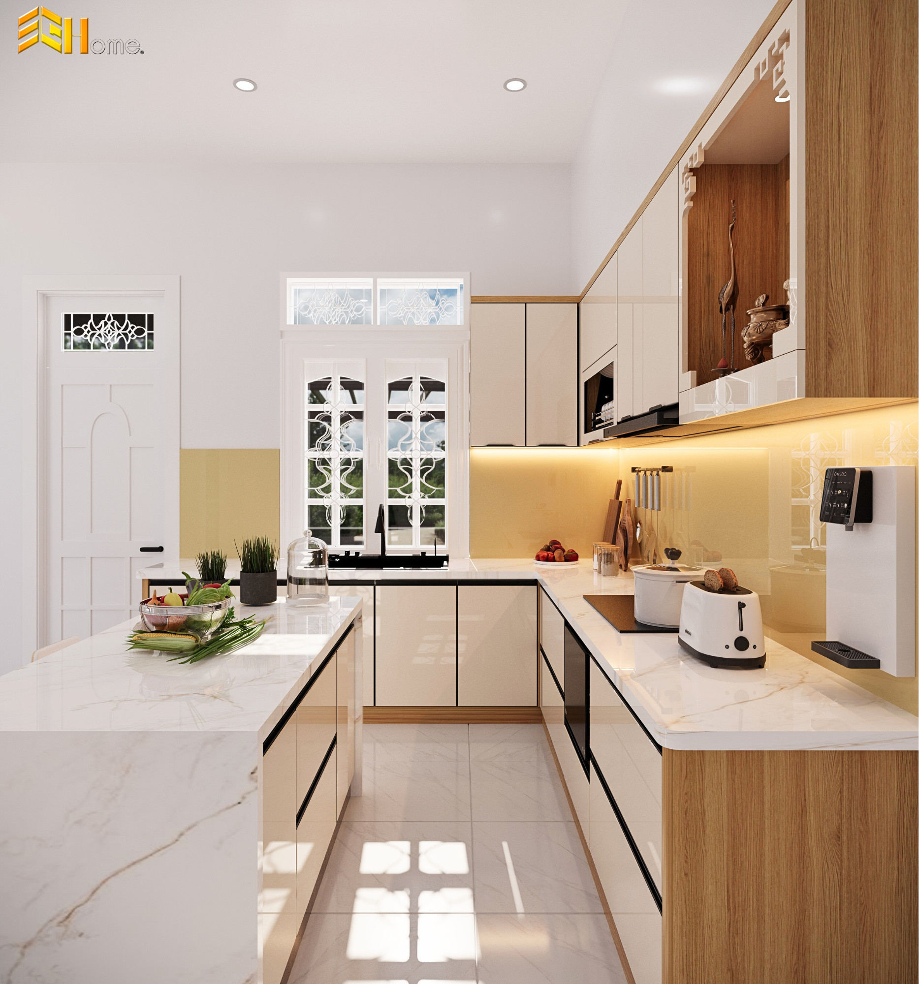 tủ nhôm cánh kính cường lực