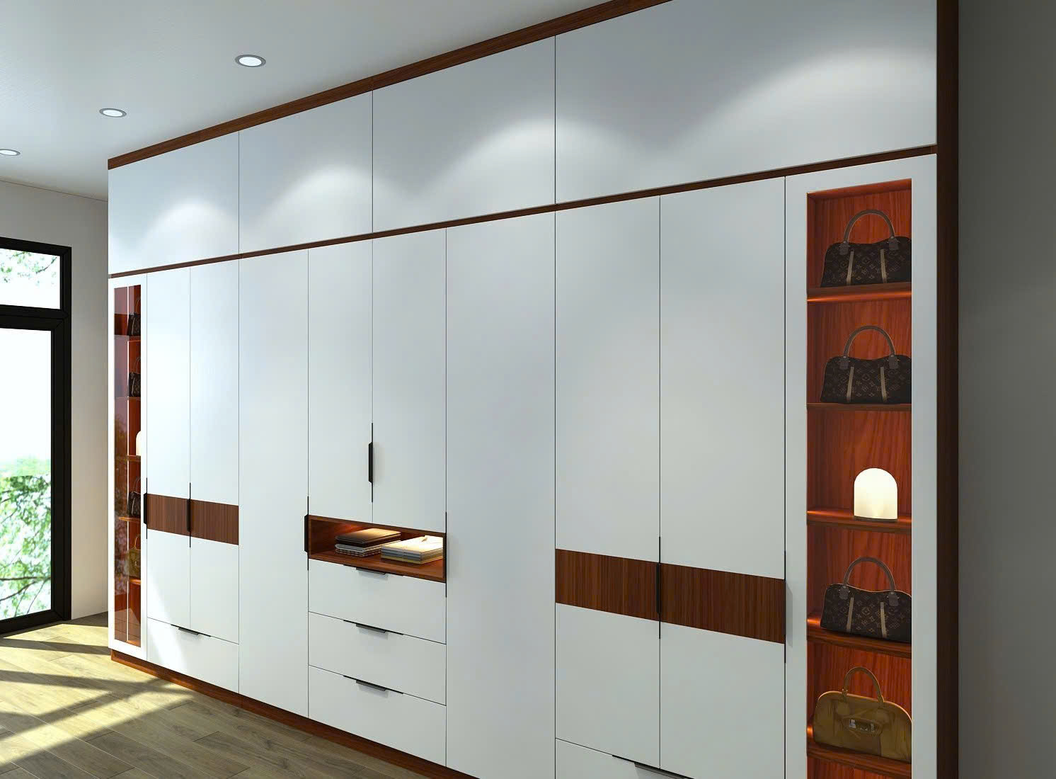 Thi Công Tủ Quần Áo MDF Chống Ẩm Phủ Melamin Nhà Anh Nam, Quận 12